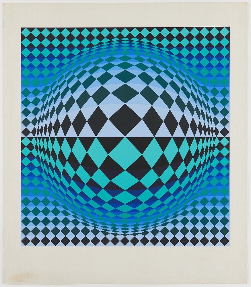 le_pho_banner 2 Victor Vasarely Vega Op-art Serigraph