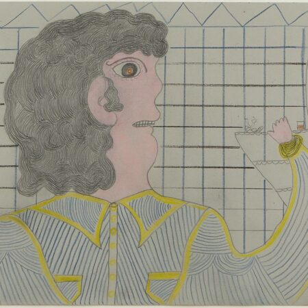 Inez Nathaniel Walker "Untitled (Single Figure)" Mixed Media