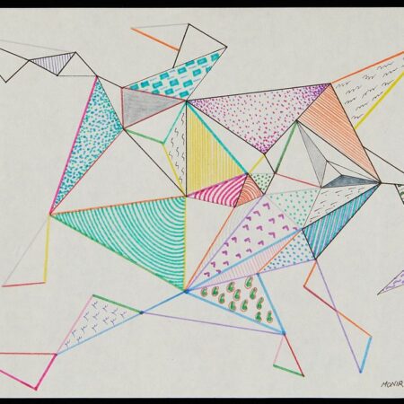 Monir Shahroudy Farmanfarmaian Drawing Triangles