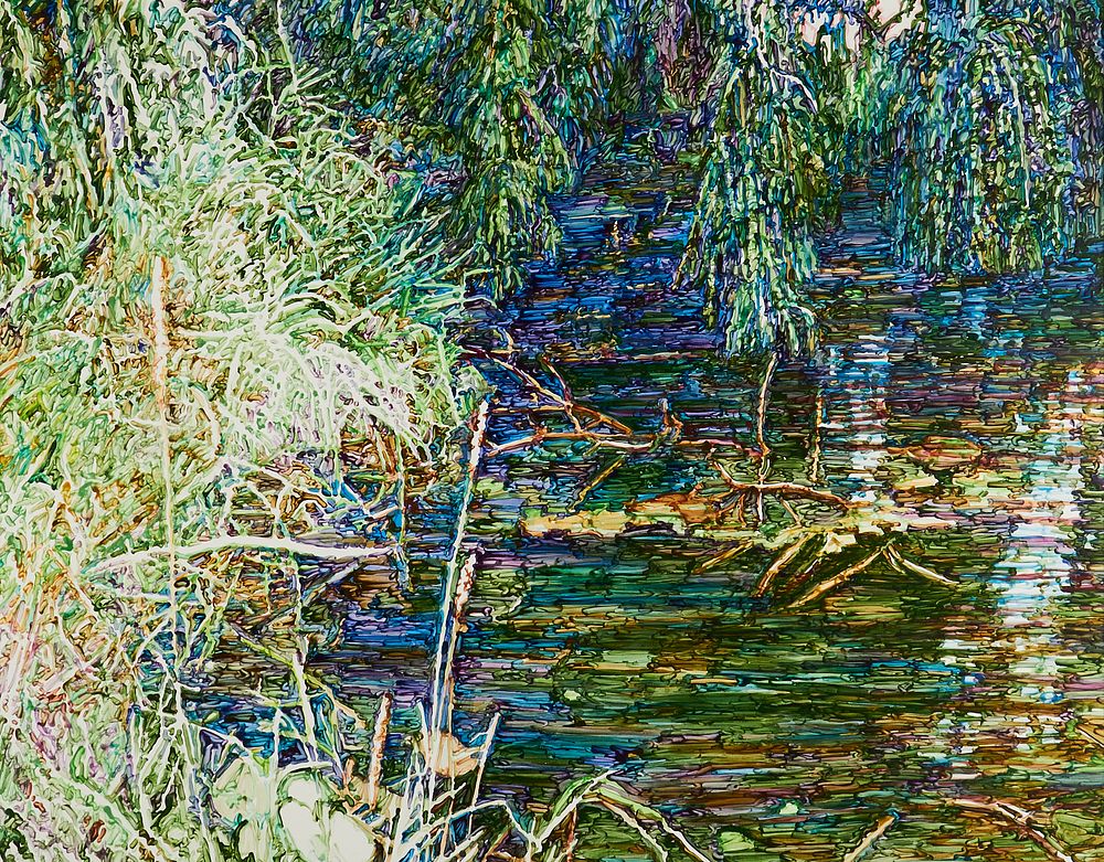 le_pho_banner 2 Dan Ziembo "Steelbrook I" Painting on Canvas