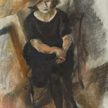 Jules Pascin Mixed Media Painting