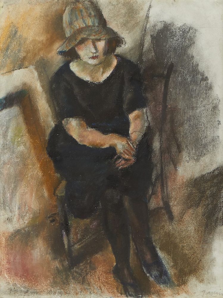 le_pho_banner 2 Jules Pascin Mixed Media Painting