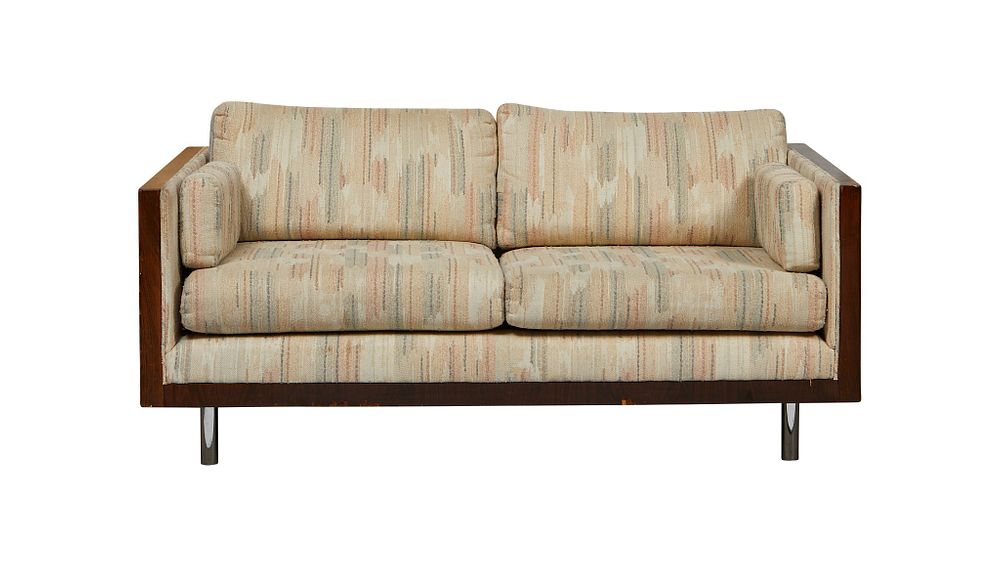 le_pho_banner 2 Milo Baughman MCM Settee Thayer Coggin