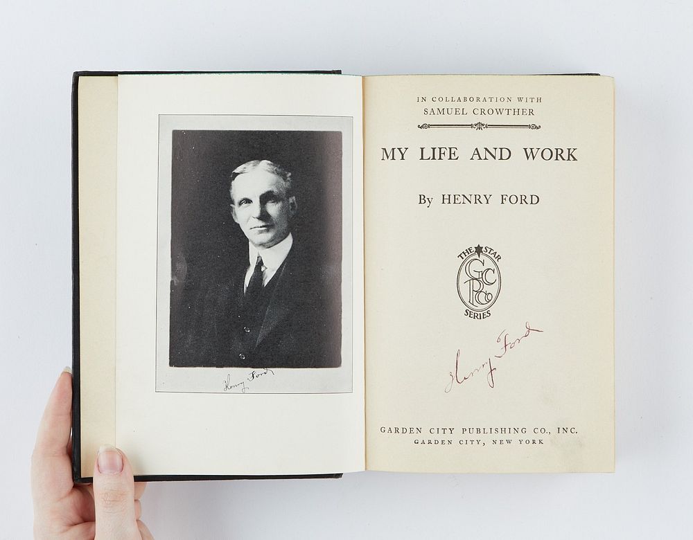 le_pho_banner 2 Henry Ford's "My Life and Work" 1st ed. Signed
