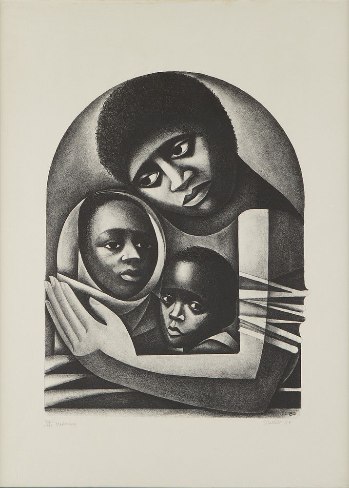 le_pho_banner 2 Elizabeth Catlett "Madonna" Lithograph