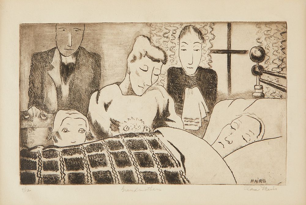 le_pho_banner 2 Clara Mairs "Grandmother" Lithograph