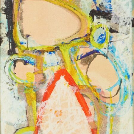 Louis Catusco "Earth Mood" Acrylic on Paper