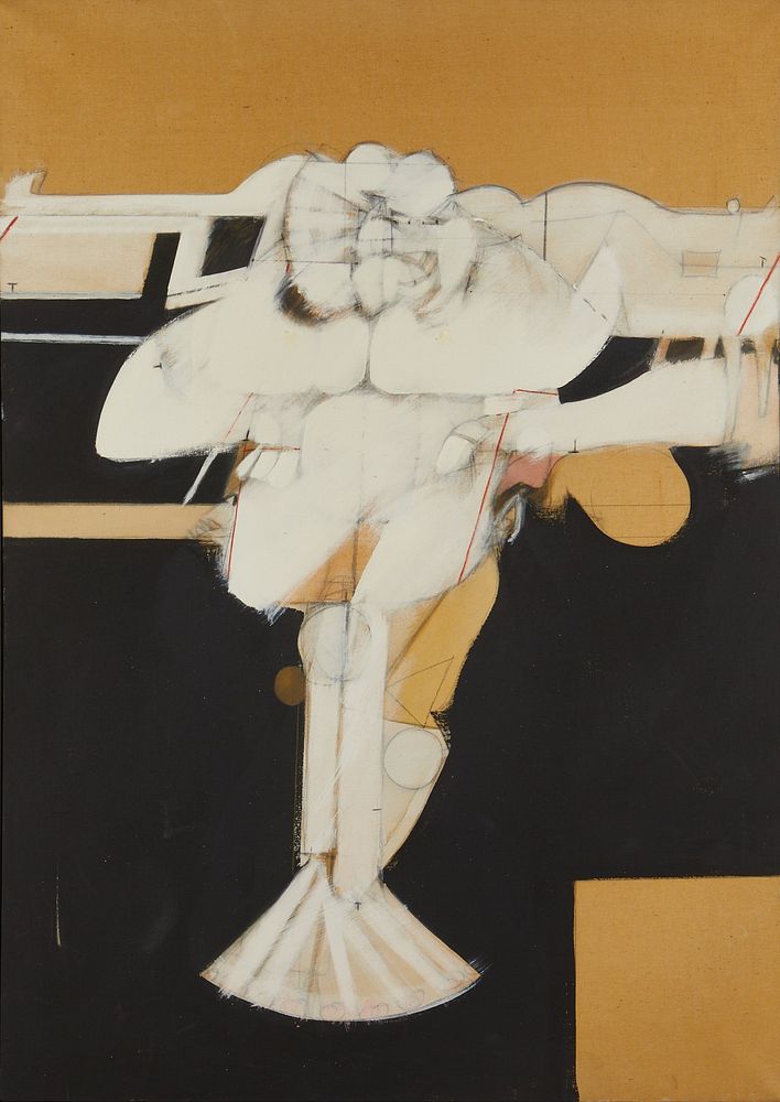 le_pho_banner 2 Ernest Trova Crucifix Oil on Canvas