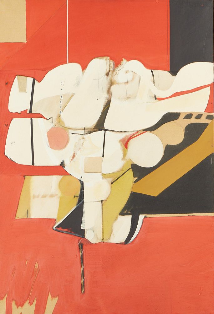 le_pho_banner 2 Ernest Trova "Figure Study" Liquitex on Canvas
