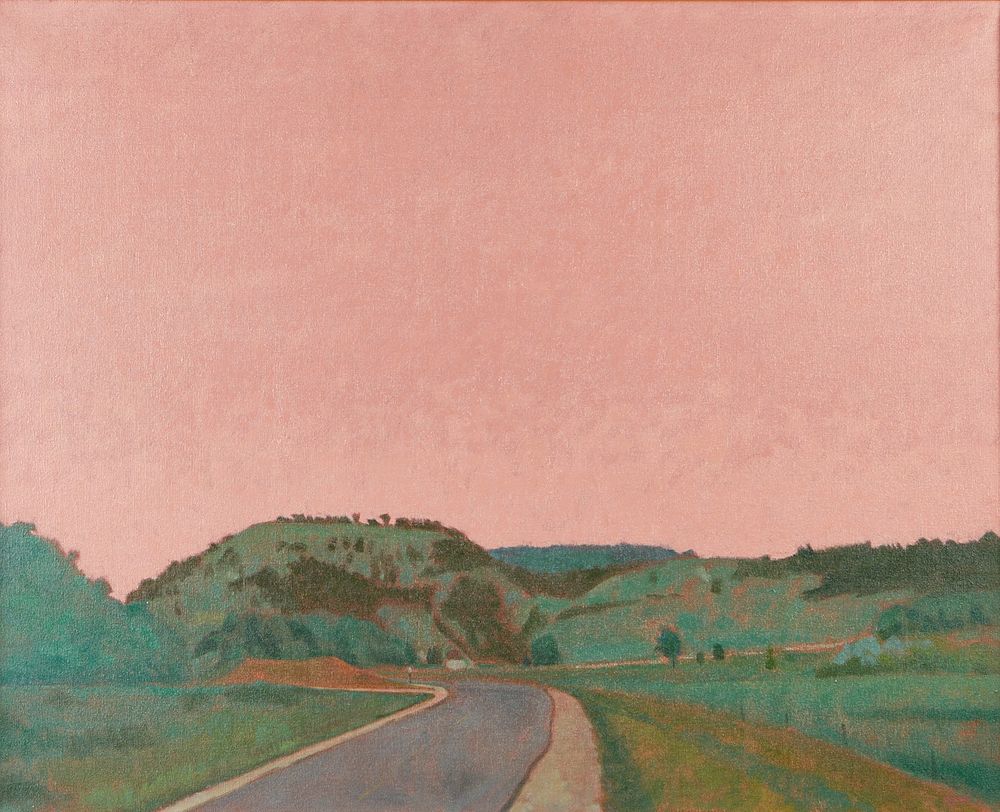 le_pho_banner 2 Gibson Byrd "Large Red Sky" Oil on Canvas