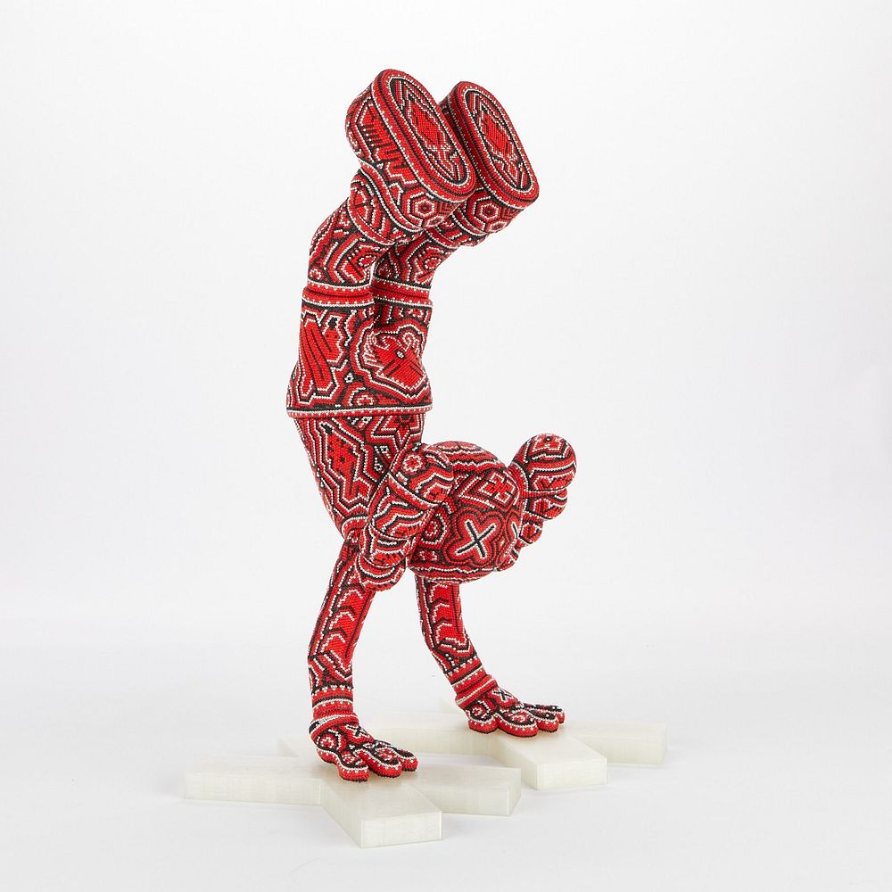 le_pho_banner 2 CHROMA aka Rick Wolfryd "Hand Stand Man" Sculpture