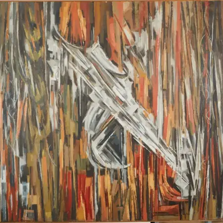 Elof Wedin Large Oil on Canvas Abstract