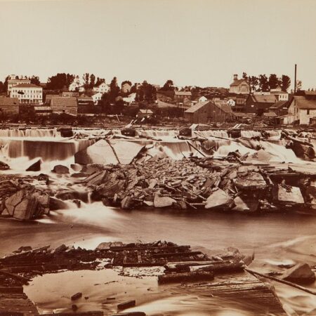 Benjamin Upton St. Anthony Falls 1863 Photograph