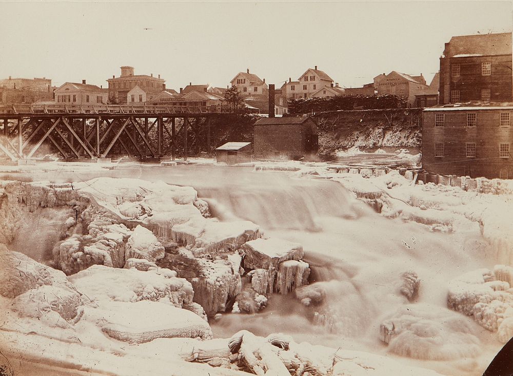 le_pho_banner 2 Benjamin Upton St. Anthony Falls 1863 Photograph