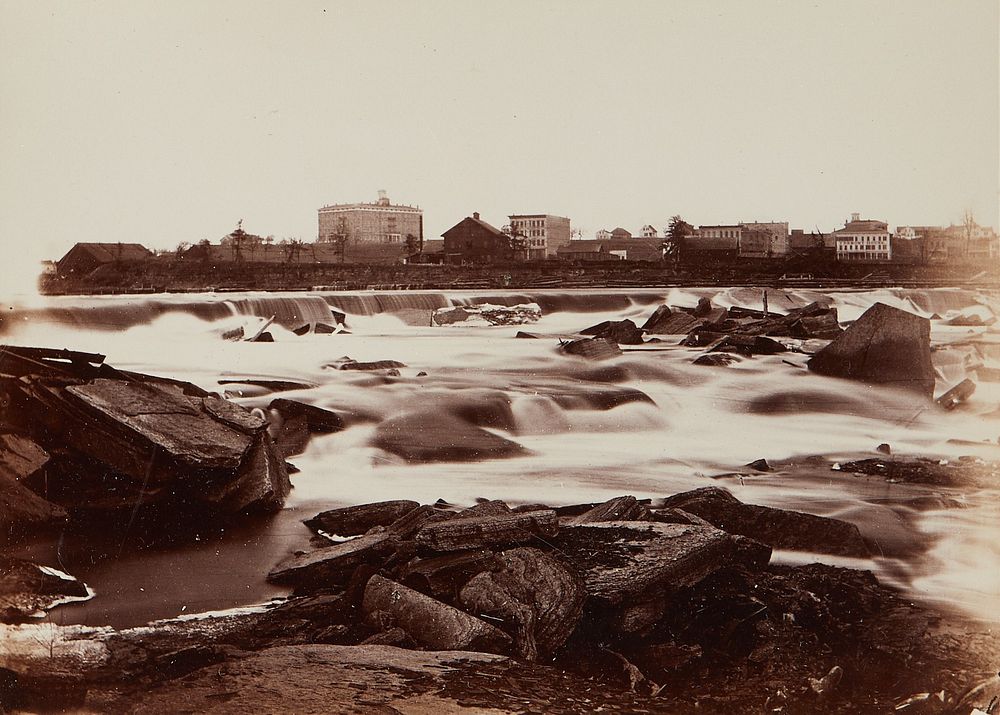 le_pho_banner 2 Benjamin Upton St. Anthony Falls 1861 Photograph