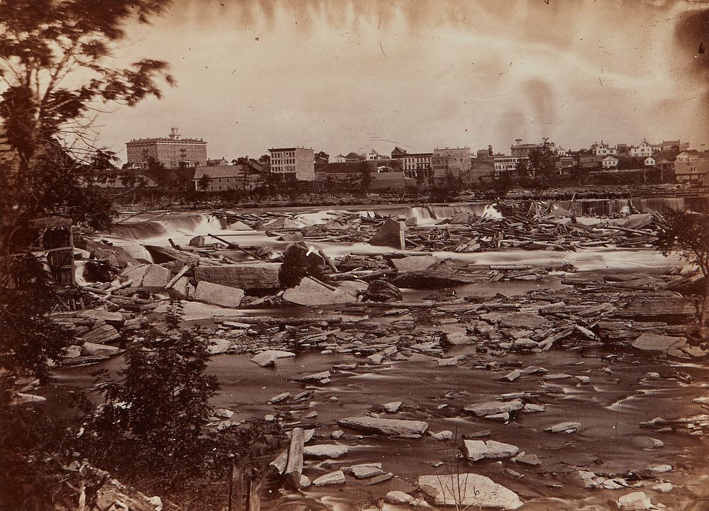 le_pho_banner 2 Benjamin Upton St. Anthony Falls 1863 Photograph