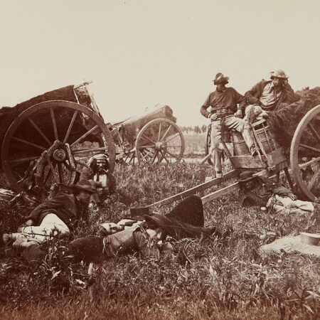 Benjamin Upton Red River Carts Photograph