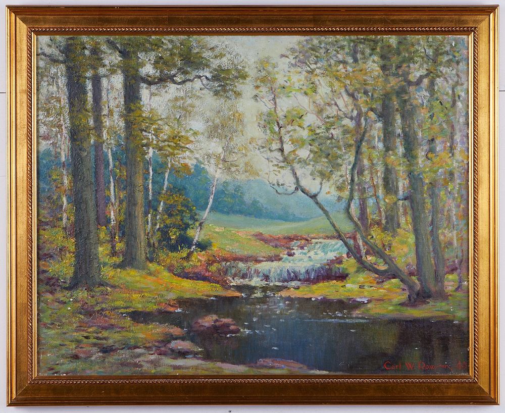 le_pho_banner 2 Carl Rawson "Minnehaha Creek" Oil on Canvas
