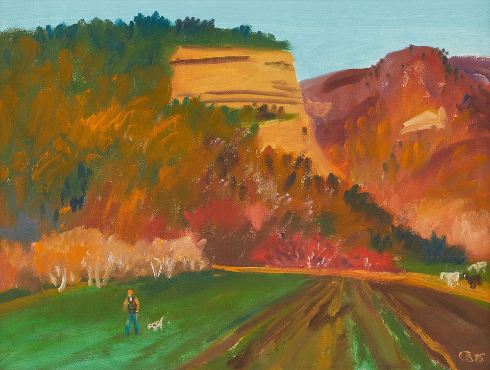 le_pho_banner 2 Cameron Booth Painting "Diamond Bluff"