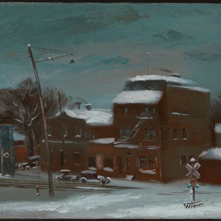 Cameron Booth "Winter Night" Oil on Canvas