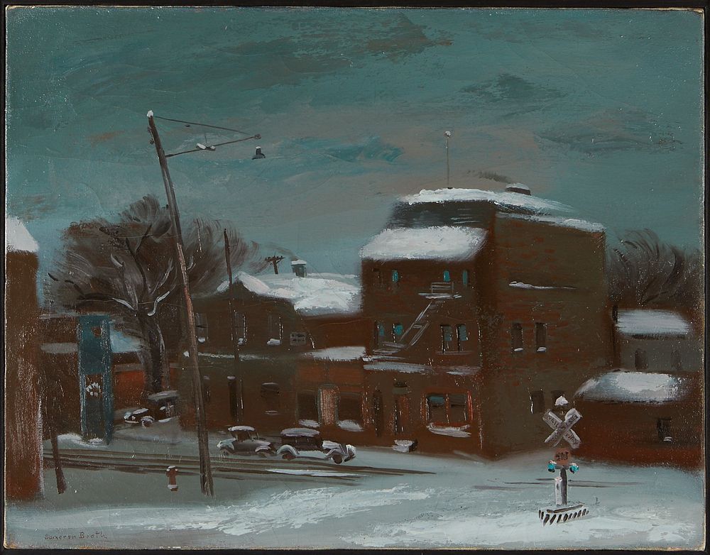 le_pho_banner 2 Cameron Booth "Winter Night" Oil on Canvas