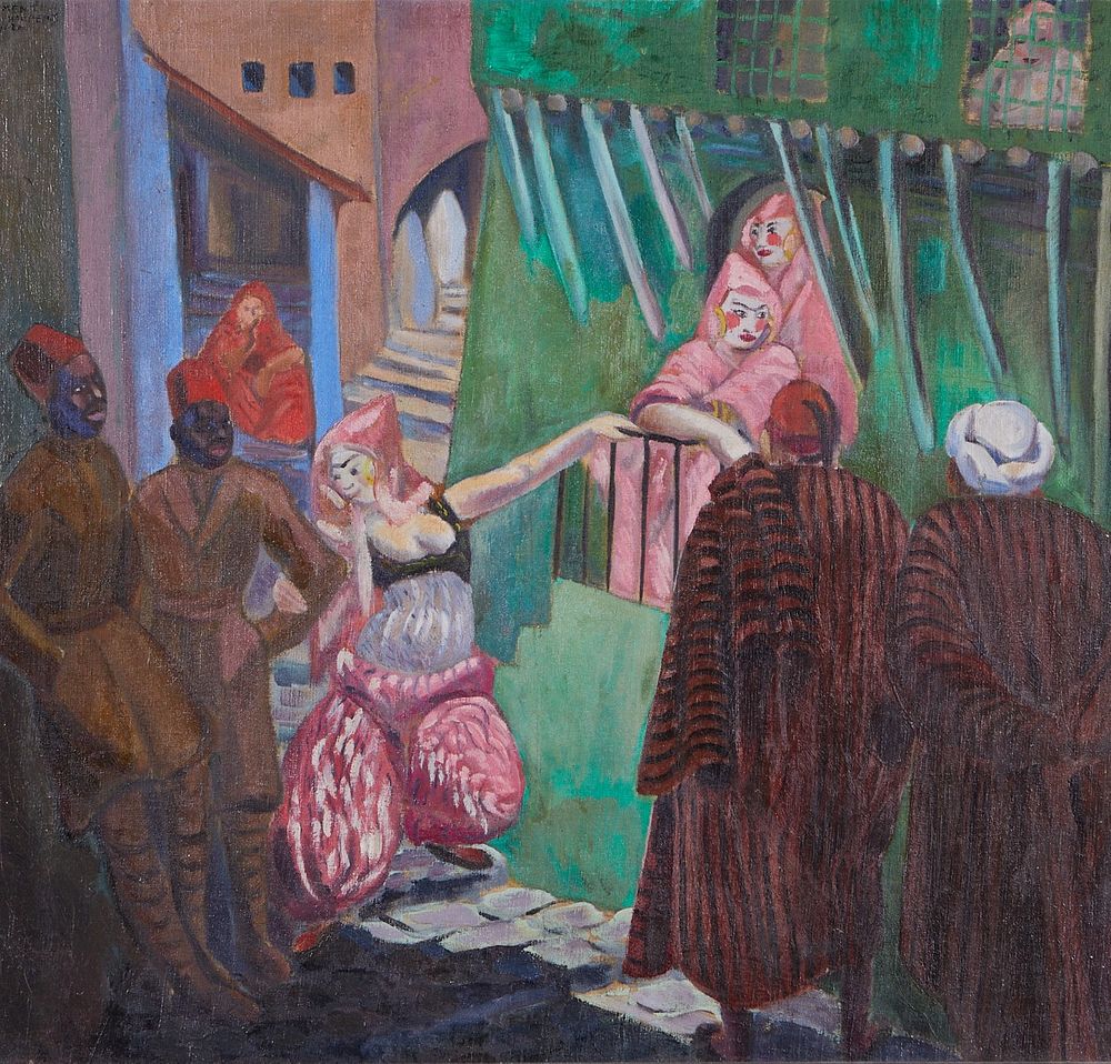 Clement Haupers Painting "Brothel in Morocco"