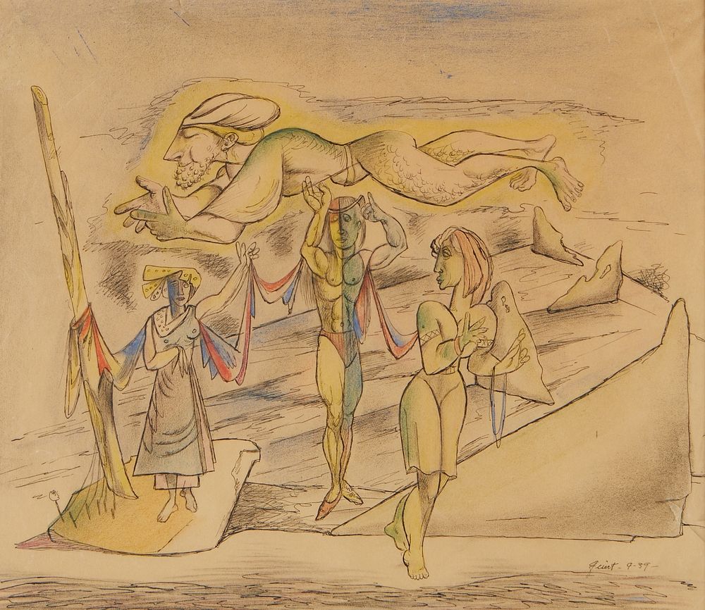 le_pho_banner 2 Walter Quirt Surrealist Drawing 1939