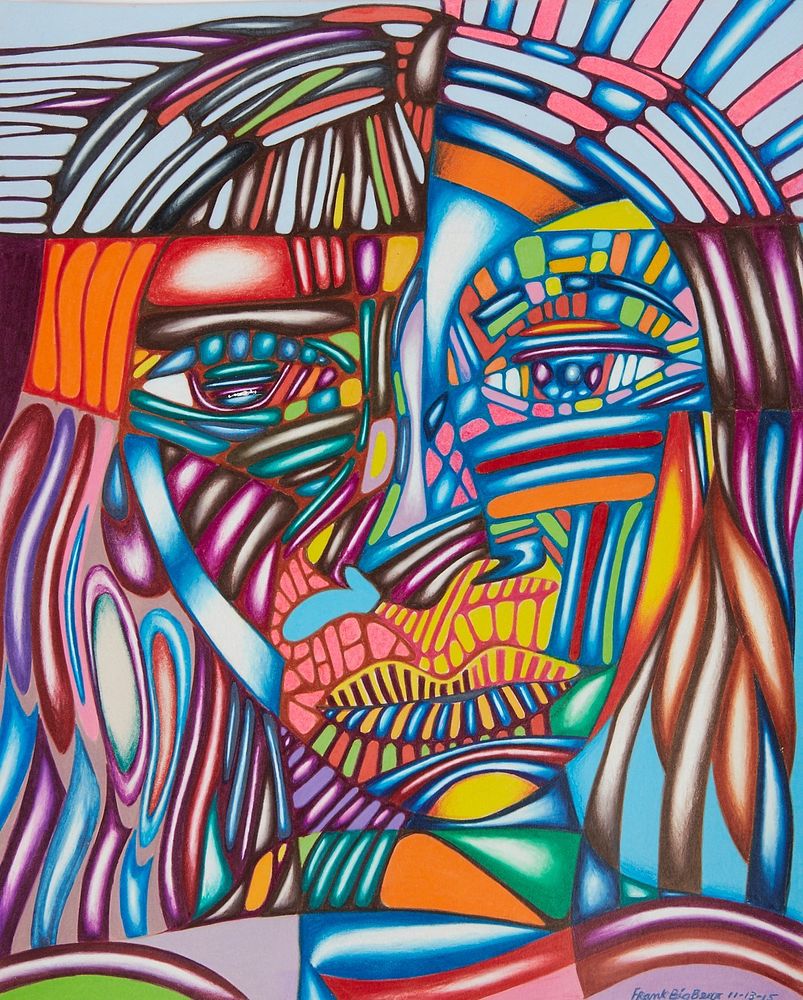 le_pho_banner 2 Frank Big Bear "Portrait of a Shaman" Colored Pencil on Paper