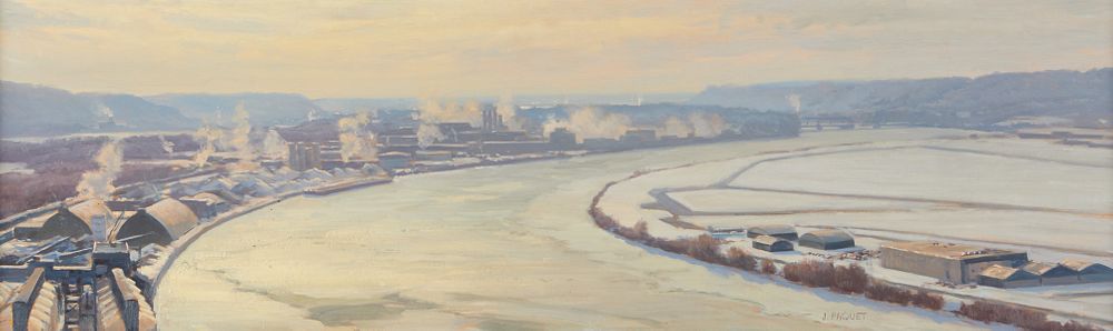 le_pho_banner 2 Joseph Paquet "Frozen Industry" Oil on Board
