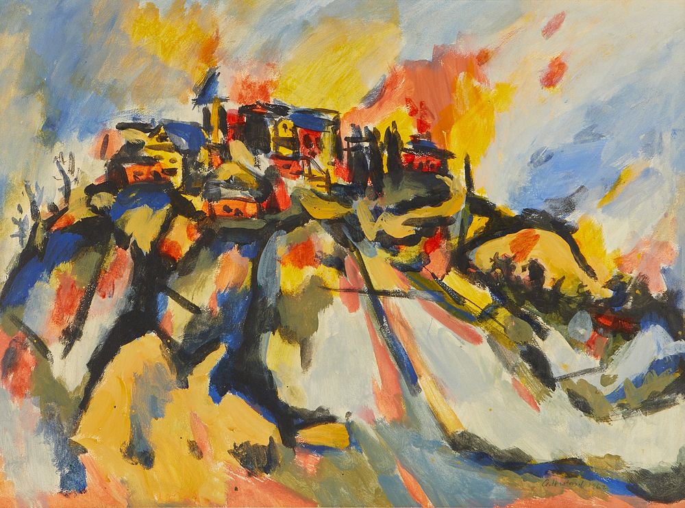 le_pho_banner 2 Arnold Herstrand Abstract Watercolor Painting