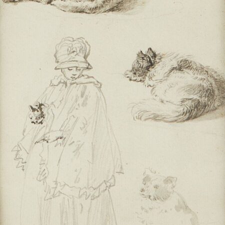 Antoine Vestier Studies Cats & Child