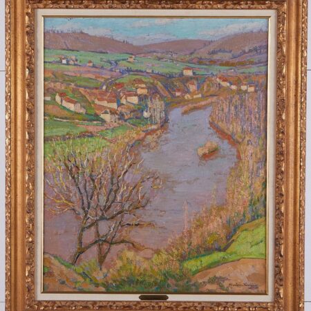Martin Ferrieres "Le Lot au Printemps" Landscape Painting