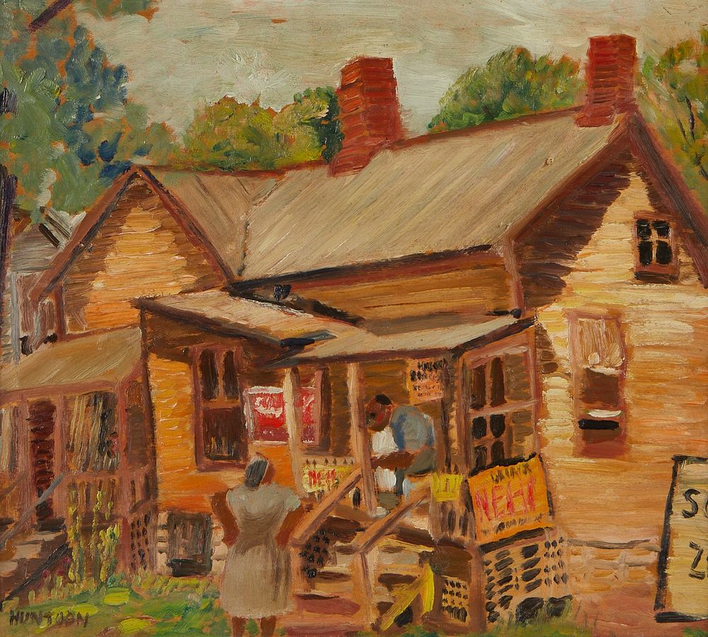 le_pho_banner 2 Mary Huntoon Painting "Neighborhood Store"