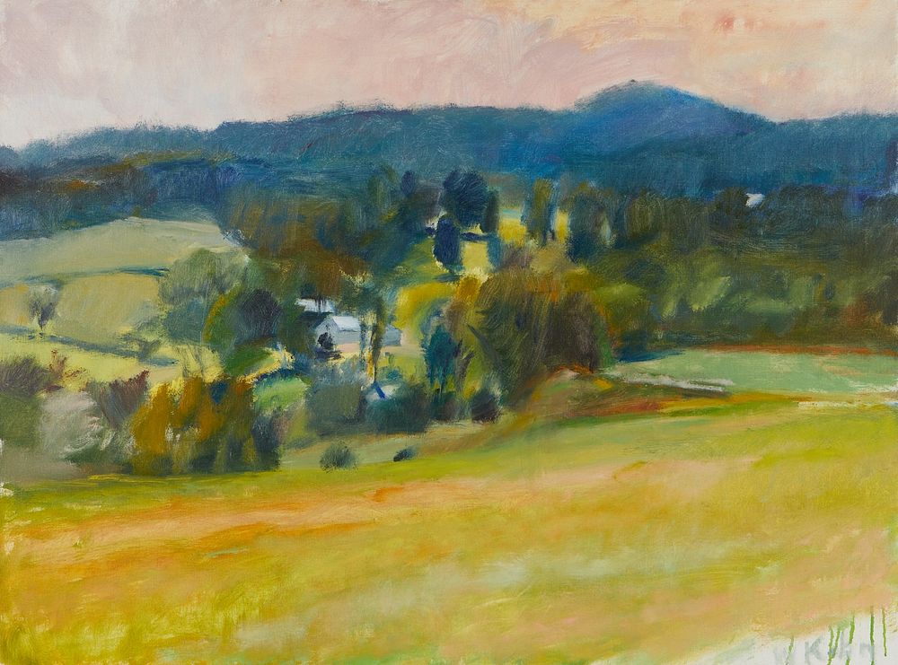 le_pho_banner 2 Wolf Kahn Landscape Oil on Canvas