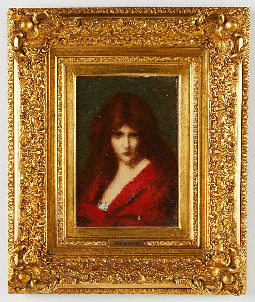 le_pho_banner 2 Jean-Jacques Henner Portrait of a Lady in Red
