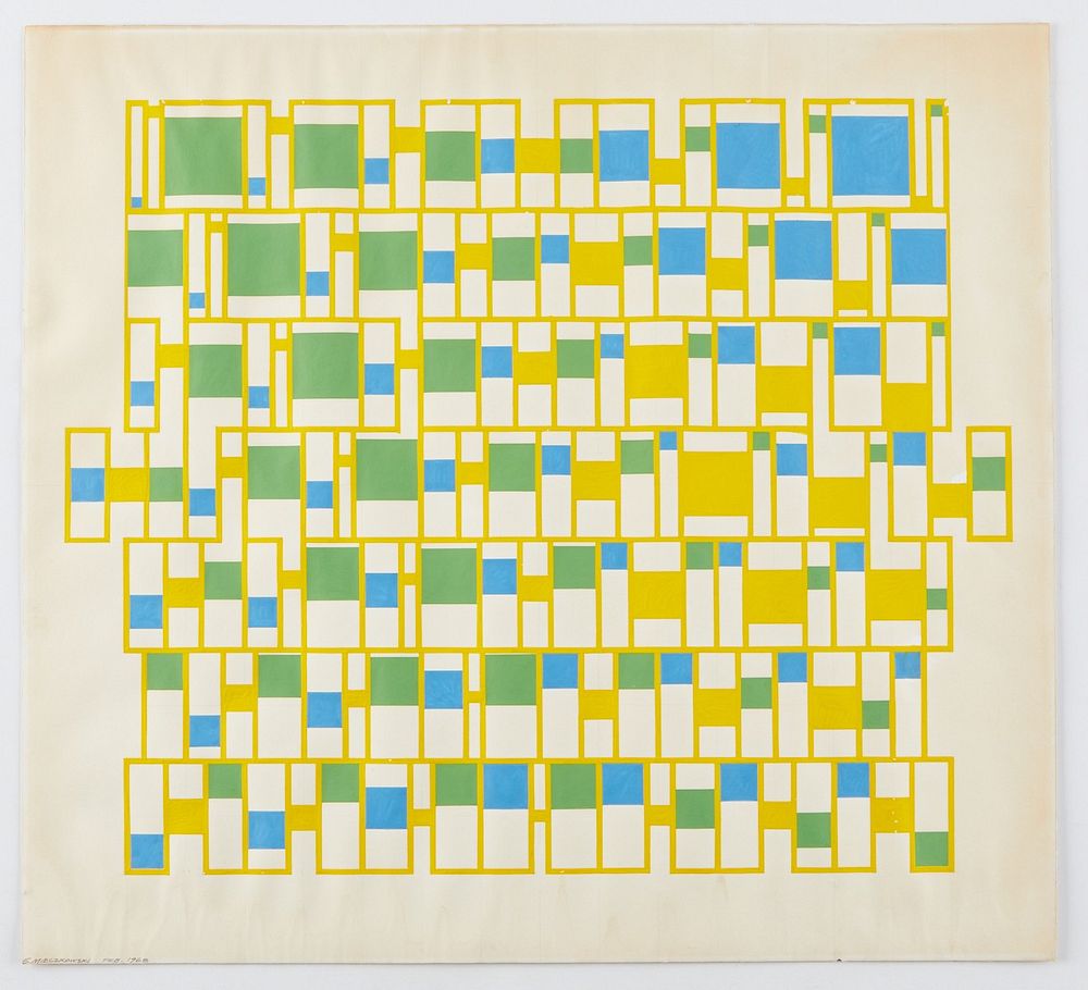 le_pho_banner 2 Edwin Mieczkowski Abstract Painting Gouache and Graphite