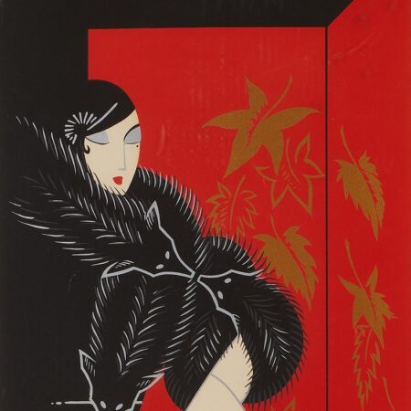 Erte "Furs" Art Deco Serigraph