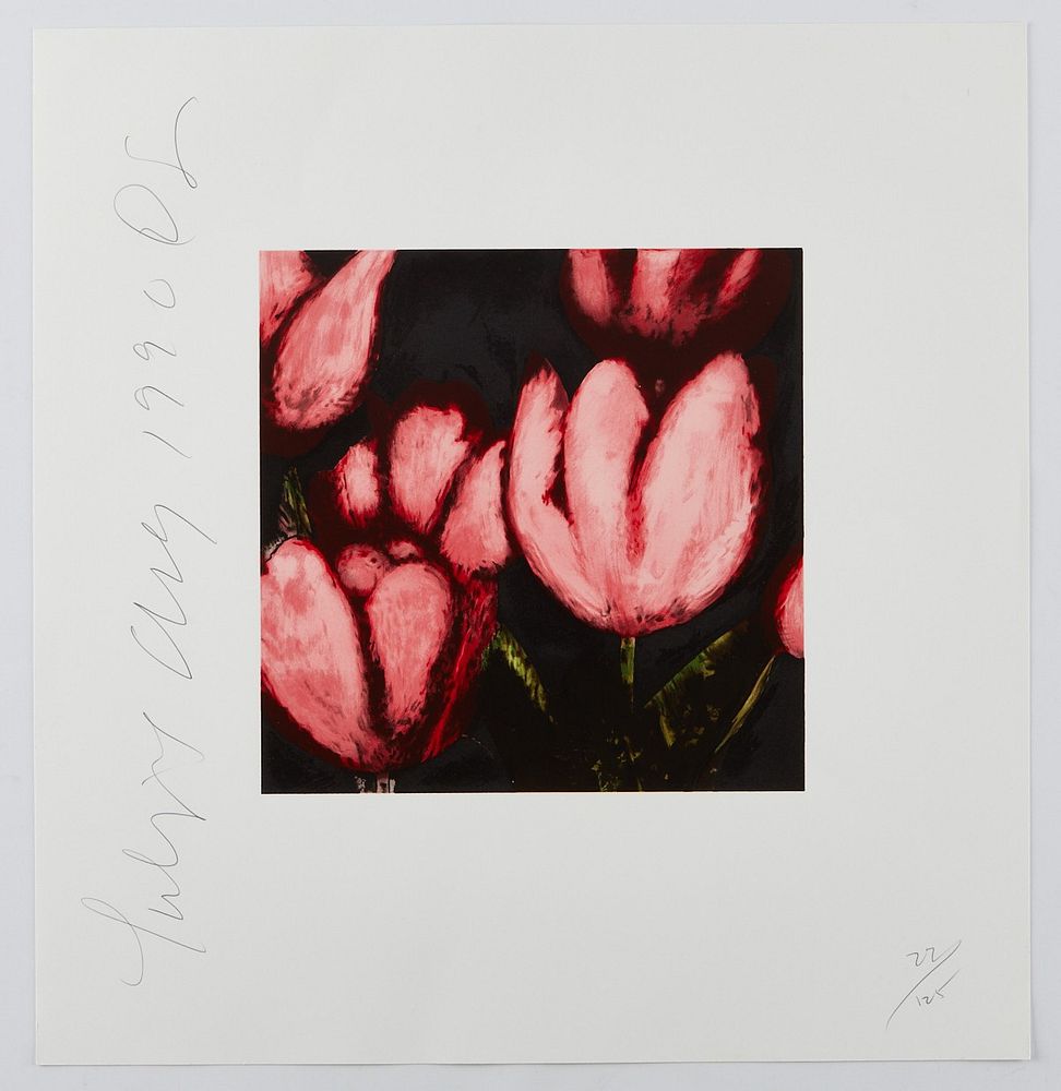 le_pho_banner 2 Donald Sultan Tulips Serigraph