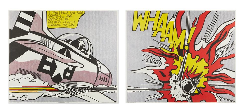 le_pho_banner 2 Roy Lichtenstein "Whaam!" Poster Diptych