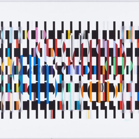 Yaacov Agam Polymorph Print - Damaged