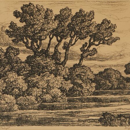Birger Sandzen Hand Signed Lithograph