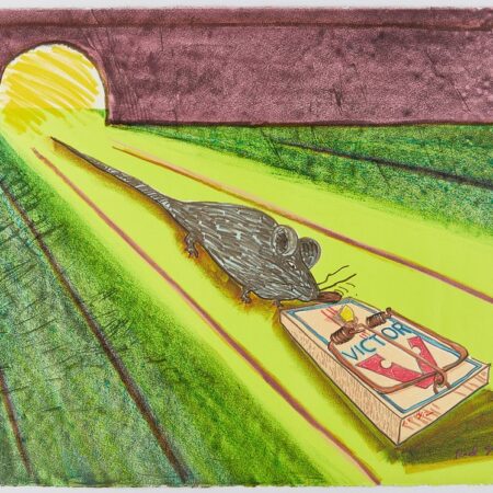 Red Grooms "Mid-Rats" Lithograph 1981