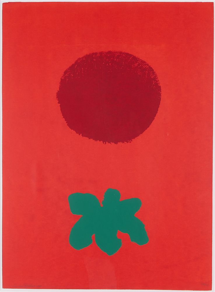 le_pho_banner 2 Adolph Gottlieb "Red Ground" Serigraph