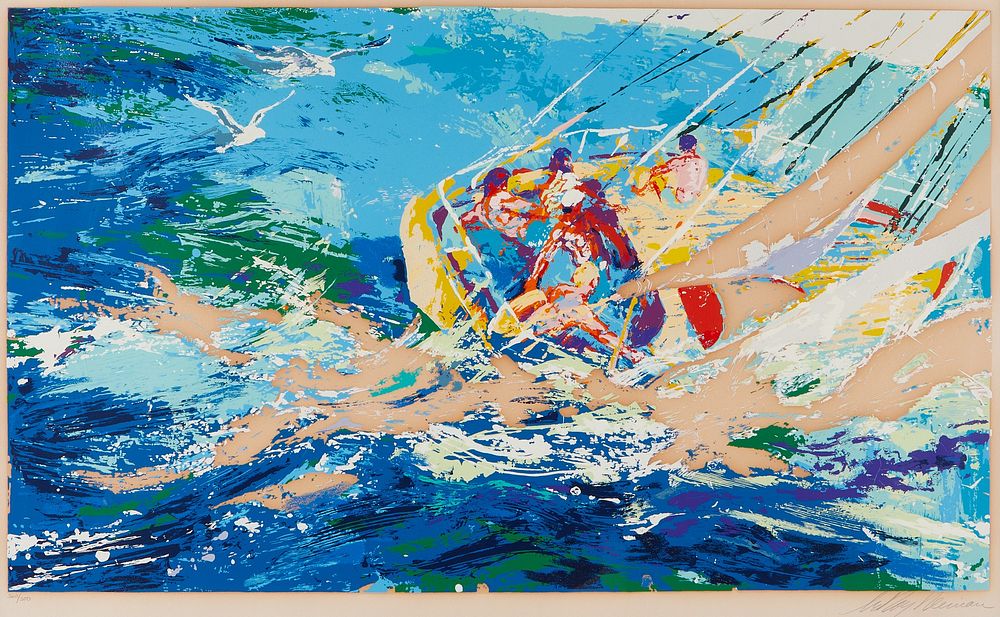 le_pho_banner 2 LeRoy Neiman "Aegean Sailing" Serigraph