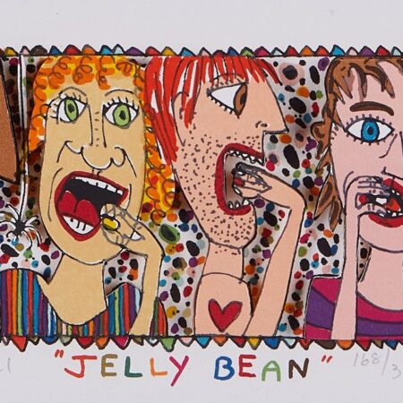 James Rizzi "Jellybean" Mixed Media Collage