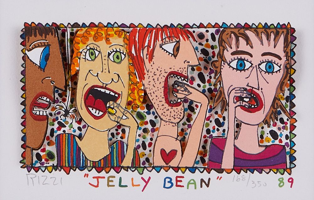 le_pho_banner 2 James Rizzi "Jellybean" Mixed Media Collage