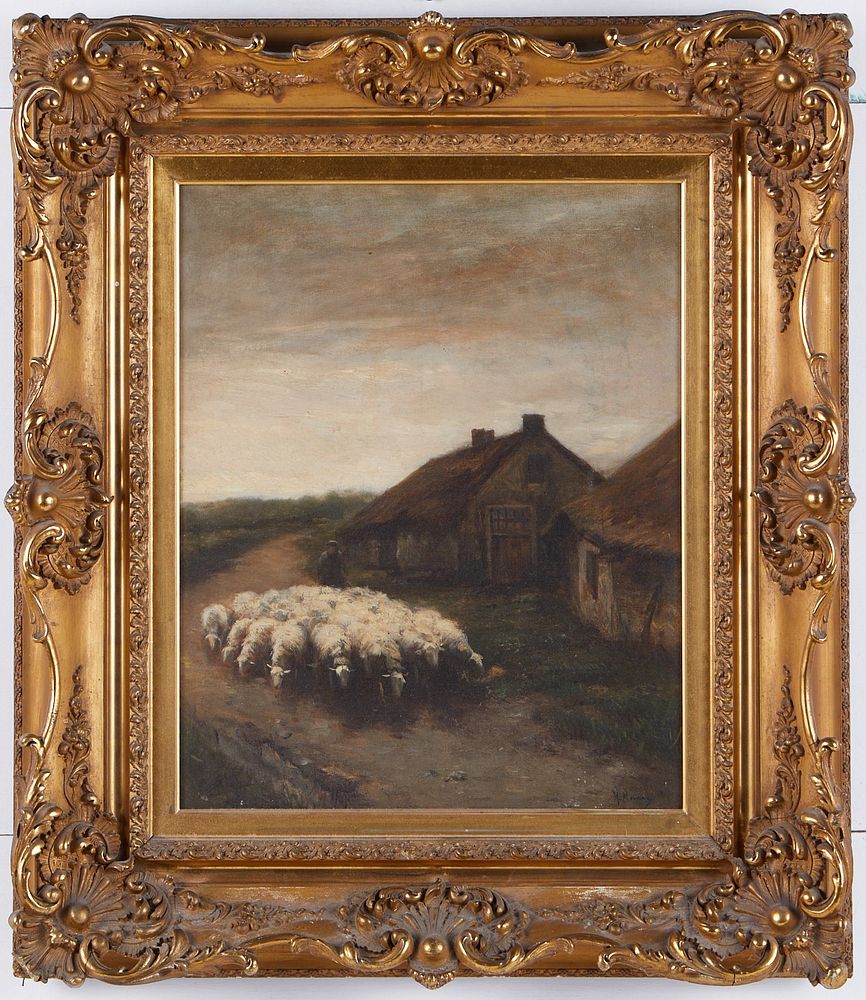 le_pho_banner 2 Anton Mauve "Return of the Flock" Oil on Canvas