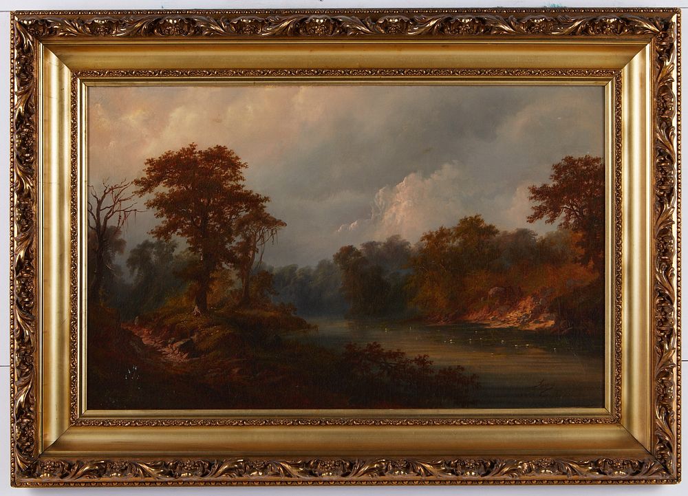le_pho_banner 2 Alexander Loemans Landscape Oil on Canvas - Relined
