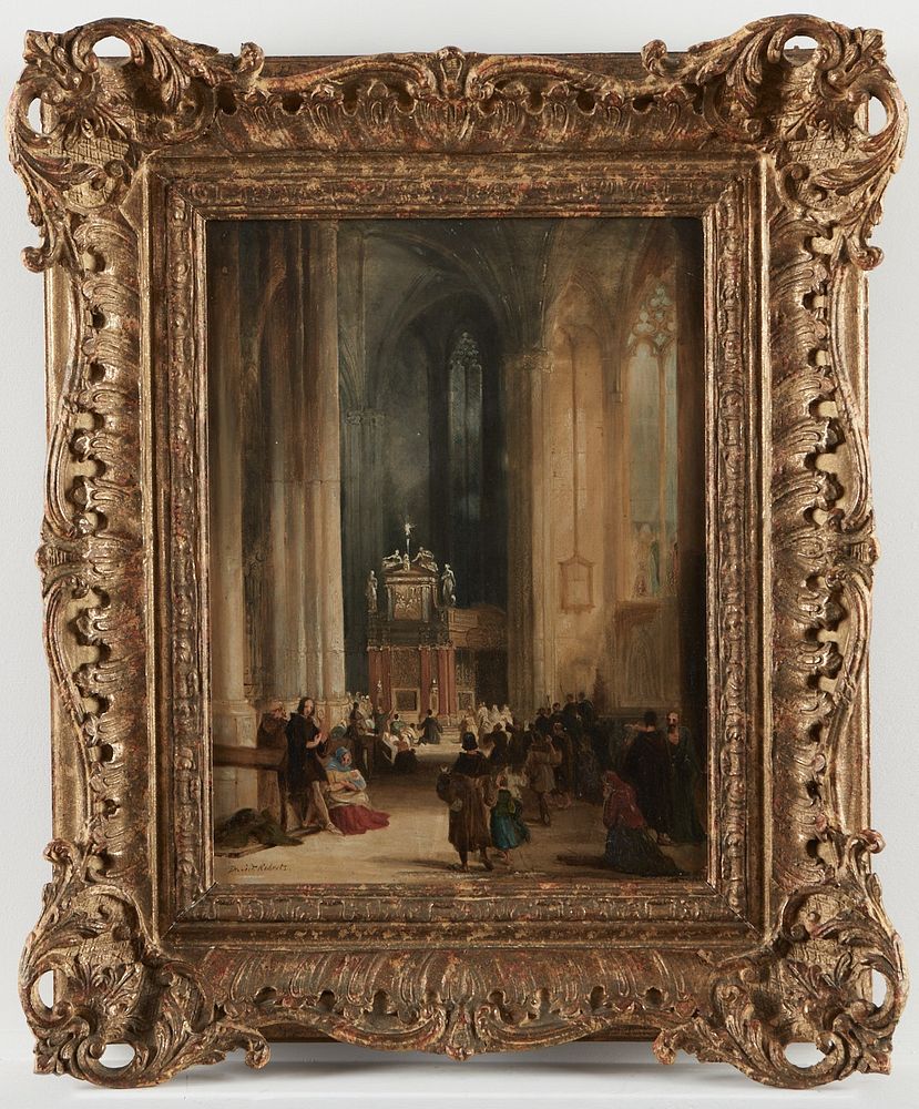 le_pho_banner 2 David Roberts Cathedral Scene Painting