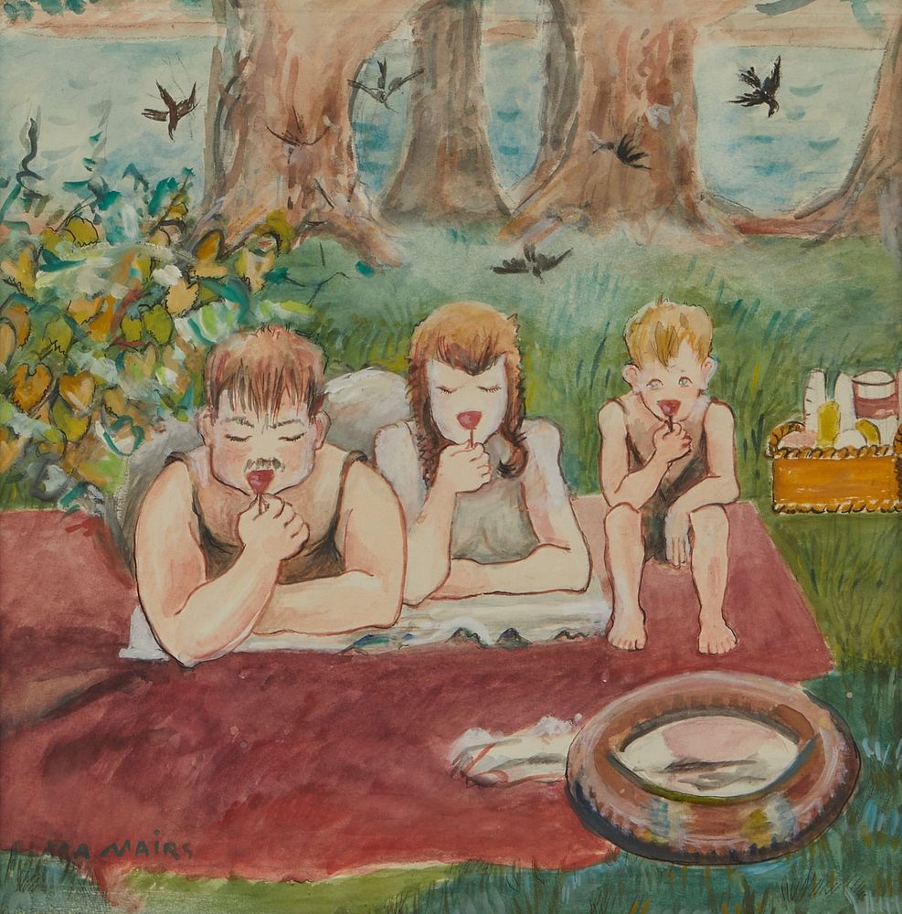 le_pho_banner 2 Clara Mairs "Picnic" Painting
